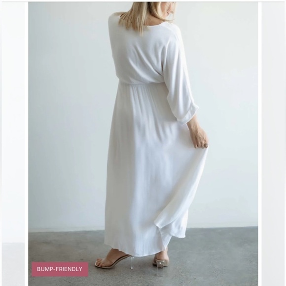 Maxi Dress with Bell Sleeves and Empire Waist - Picture 4 of 10